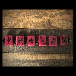 Cute Mahjong tile bracelet!